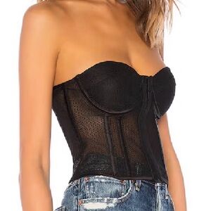 SUPERDOWN Jeanine Mesh Corset Top